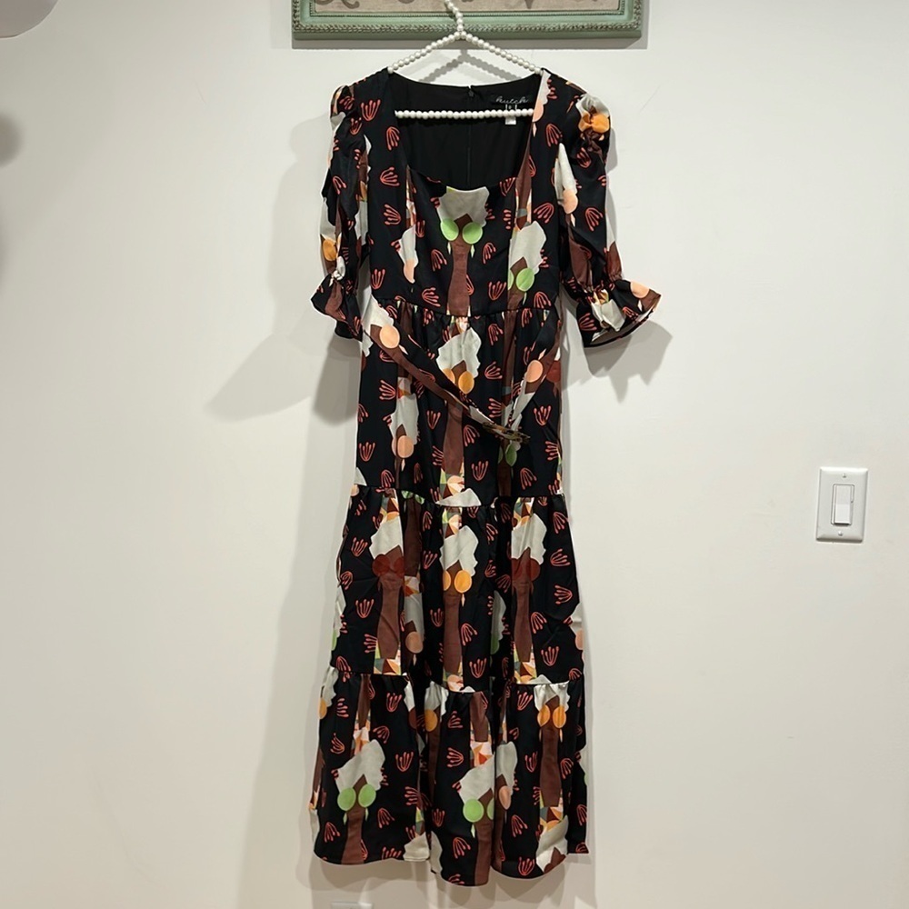 Hutch Anthropologie Maxi Midi sunglass lady Boho Dress Size 6 ModCloth new - Picture 3 of 10